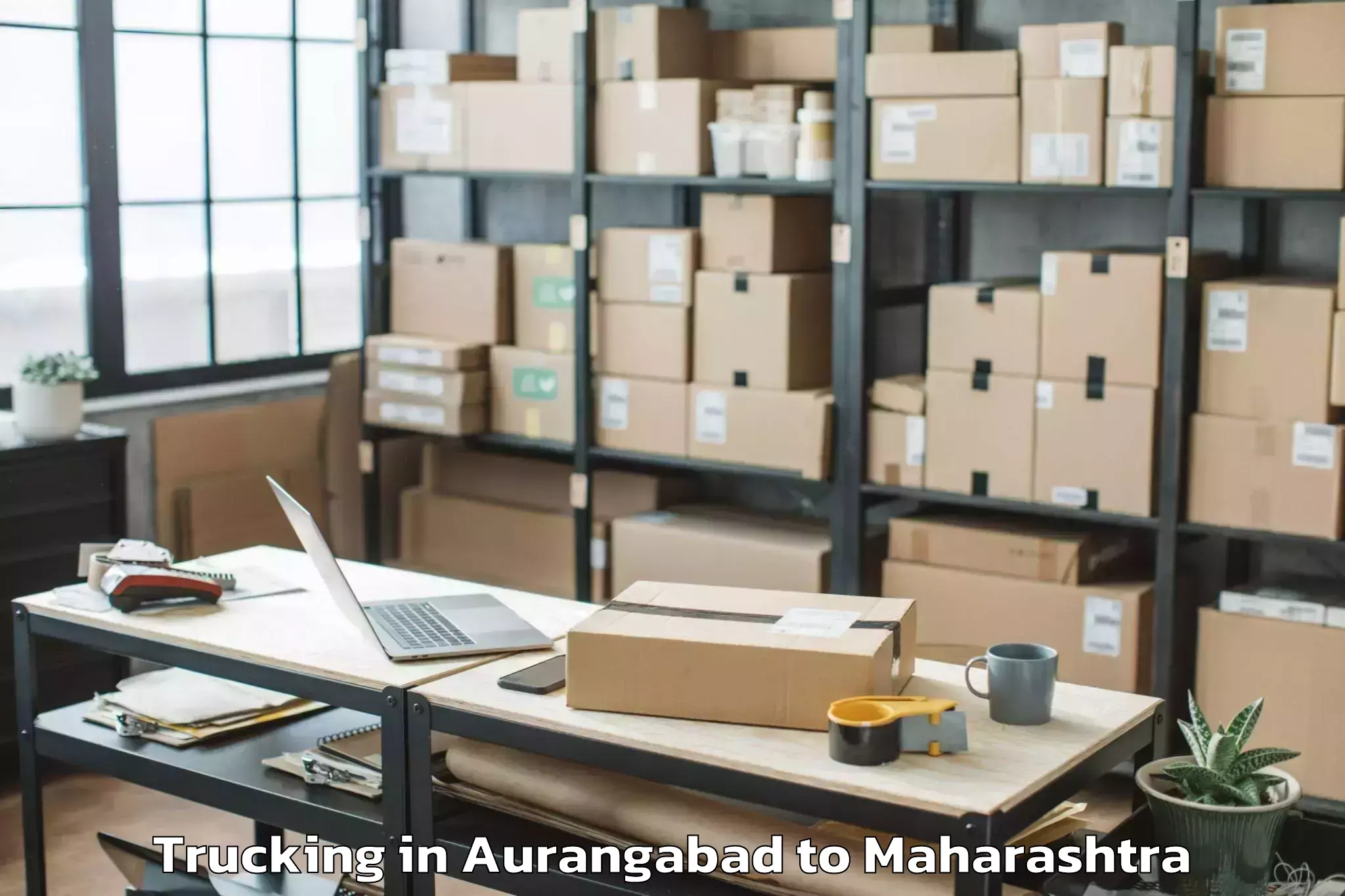 Easy Aurangabad to Mhasla Trucking Booking